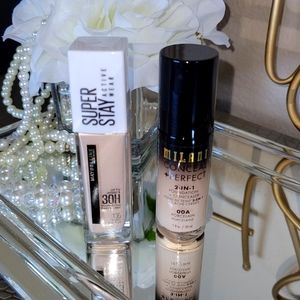 Bundle Foundation Maybelline 30HR Milani 2-In-1